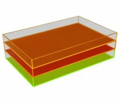 Cheapest ⭐ Vandue Corporation OnDisplay Electric Neon Luxe Clear Acrylic Stackable Cosmetic/Jewelry Tray - St 🔥