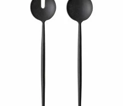 Wholesale 💯 BLOOMINGVILLE Black Stainless Steel Salad Servers, 2-Piece Set ✨