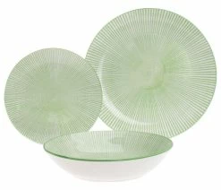 Deals 😍 Godinger Laura Porcelain 12 Piece Dinnerware Set, Green 🔥