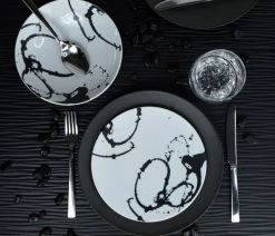 Best Pirce 🥰 Euro Ceramica Nile 12-Piece Dinnerware Set, Service For 4, Cairo Black 🛒 -Tabletop Sales Store eee1d79600632f08 5145 w800 h800 b0 p0