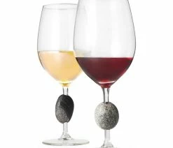 Deals 💯 Sea Stones Stone Wine Glasses, Set Of 2 🌟