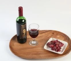 Best Pirce 😉 Woodard & Charles Acacia Wood Oval Tray ✔️ -Tabletop Sales Store f231414905f9dfa2 9098 w800 h800 b0 p0