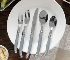 Cheap 🔥 French Home Brands French Home Laguiole 20 Piece Stainless Steel Flatware Service For 4, Grey Fog 🔥 10 Cheap 🔥 French Home Brands French Home Laguiole 20 Piece Stainless Steel Flatware Service For 4, Grey Fog 🔥 -Tabletop Sales Store f3f1d9dd0298fd32 9377 w800 h800 b0 p0