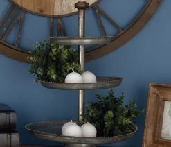 Best deal 🌟 Brimfield & May Gray Iron Farmhouse 3 Tier Tray Stand 49206 ✨ -Tabletop Sales Store f4b1039c00522e61 3448 w800 h800 b0 p0