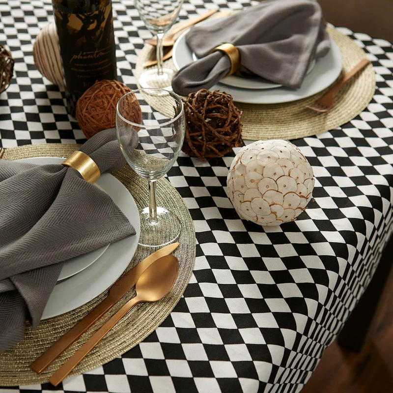 Best deal β Design Imports DII Black And Cream Harlequin Print Tablecloth 𧨠4 Best deal β Design Imports DII Black And Cream Harlequin Print Tablecloth 𧨠- Image 4