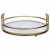 New ✔️ HomeRoots Furniture Farmhouse Style Gold Decorative Tray ❤️