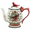 Buy 🌟 Cosmos Gifts Corp. Evergreen Holiday Teapot, 26 Oz. 👍