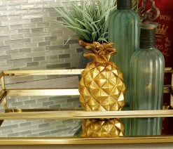 Promo 💯 CosmoLiving By Cosmopolitan Glam Gold Metal Tray 85447 🥰 -Tabletop Sales Store f861ecec00522e1d 6993 w800 h800 b0 p0