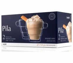Brand new ❤️ JoyJolt Pila Double Walled Coffee Glass Tea Cups 16 Oz, Set Of 2 🌟 -Tabletop Sales Store f871d77e01b0eeff 9587 w800 h800 b1 p0