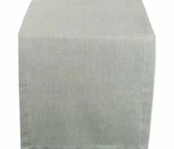 Best Sale 😍 Design Imports Aqua Solid Chambray Table Runner, 14"x72" 💯