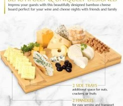 Best deal ❤️ Brawbuy Bamboo Cheese Board Charcuterie Board, 16" X 10" X 1.2" 💯 -Tabletop Sales Store faa1a06601b57869 1120 w800 h800 b1 p0