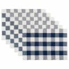 Discount 😉 Design Imports DII Navy Buffalo Check Ribbed Placemat, Set Of 6 ❤️