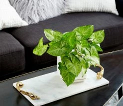 Promo 🤩 Brimfield & May Glam White Marble Tray 49639 🌟 -Tabletop Sales Store fec1f6a8005237da 6779 w800 h800 b0 p0