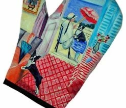 Cheapest 🥰 The-store Lady With Her Boston Terrier Oven Mitt 7120OVMT 🔔