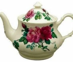 Top 10 👏 Roy Kirkham English Rose Traditional Ceramic Teapot In White/Pink ⌛