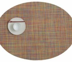 Discount 😍 Chilewich Minibasket Oval Table Mat, Confetti 🤩