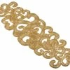 Best reviews of 💯 Saro Lifestyle Rosalind Collection Beaded Design Table Runner, 13"x35", Gold, Rectangle 🔥
