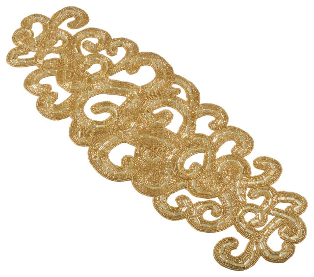 Best reviews of ๐ฏ Saro Lifestyle Rosalind Collection Beaded Design Table Runner, 13"x35", Gold, Rectangle ๐ฅ 1 Best reviews of ๐ฏ Saro Lifestyle Rosalind Collection Beaded Design Table Runner, 13"x35", Gold, Rectangle ๐ฅ