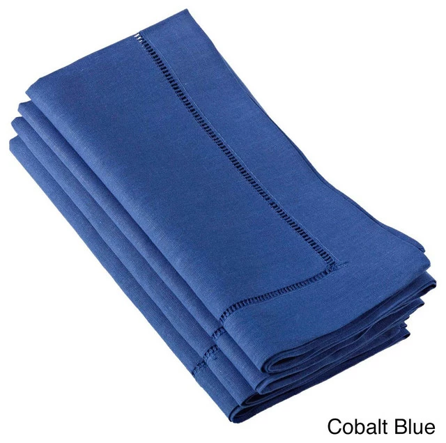 Wholesale β€οΈ Fennco Styles Solid Color Hemstitched Linen Blend 20x20 Napkin, Set Of 4 , Cobalt Blue π 1 Wholesale β€οΈ Fennco Styles Solid Color Hemstitched Linen Blend 20x20 Napkin, Set Of 4 , Cobalt Blue π