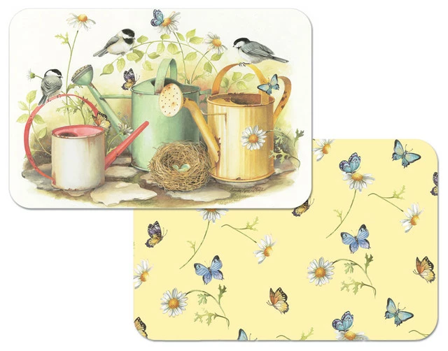 Promo ๐ฅฐ Conimar Corp Vinyl Plastic Placemats Reversible Birds Butterflies Set Of 4 ๐ 1 Promo ๐ฅฐ Conimar Corp Vinyl Plastic Placemats Reversible Birds Butterflies Set Of 4 ๐