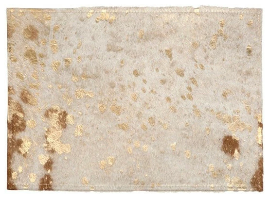 Best Sale ๐ B.S. Trading Rug Cowhide Gold Placemats ๐ 1 Best Sale ๐ B.S. Trading Rug Cowhide Gold Placemats ๐