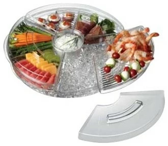 Outlet ⭐ PRODYNE Acrylic Tray Appetizers On Ice With Lid 🛒 1 Outlet ⭐ PRODYNE Acrylic Tray Appetizers On Ice With Lid 🛒