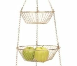 Discount 🤩 RSVP Endurance 3-Tier 30 Inch Copper Hanging Baskets 🤩