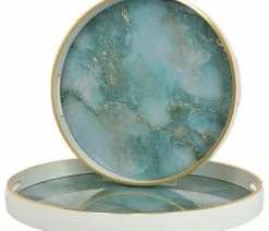 Best deal ✔️ Plutus Brands Plutus 3 Piece Modern Multi-Colored Glass Tray ❤️