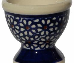 Hot Sale 🎉 Zaklady Ceramiczne Boleslawiec Polish Pottery Egg Cup, Pattern Number: 120 👏