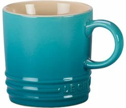 Deals 🛒 Le Creuset 3.5 Ounce Caribbean Stoneware Petite Espresso Mug, Set Of 4 ❤️