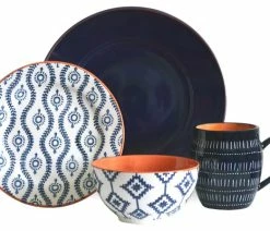 Hot Sale ✨ Baum Tatiana Blue 16 Piece Dinnerware Set ⭐