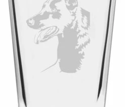 Best Pirce 🎁 Etched Laser Art Belgian Shepherd, Malinois 🦮 Dog Themed Etched All Purpose 16oz. Libbey Pint Glass 🌟
