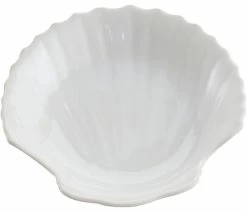 Discount 😀 HIC Harold Import Co. White Porcelain 5.5 Inch Shell Dish ✨