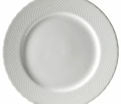 Hot Sale ❤️ 10 Strawberry Street White Wicker Charger Plates, Set Of 6 ⌛