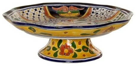 Hot Sale ⌛ Mexican Factura Fruit Bowl, 11.75" Diameterx4.50" High, Decoration C ⭐ 1 Hot Sale ⌛ Mexican Factura Fruit Bowl, 11.75" Diameterx4.50" High, Decoration C ⭐