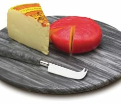 Best deal 🤩 RSVP Grey Marble 2 Piece Cheese Board And Knife Set 😍