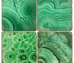 Best reviews of 👏 Studio Art & Stone Tumbled Marble Coaster St/4 With Coaster Stand, Malachite 🛒