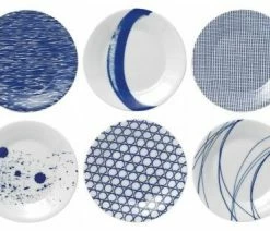 Best deal 🌟 Waterford Crystal Royal Doulton Pacific Mixed Patterns Tapas Plates, Set Of 6 ⌛