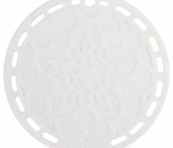 Budget 👏 Le Creuset White Silicone French Trivet 🧨