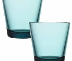 Promo 🔔 Iittala Kartio Tumbler, Set Of 2 7 Oz, Sea Blue, 1008574 ✔️