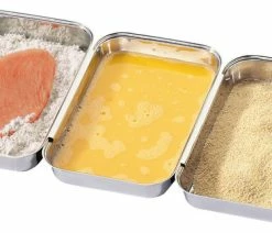 Cheapest ⭐ Kuchenprofi Stainless Steel 3 Piece Breading Pan Set 🔥