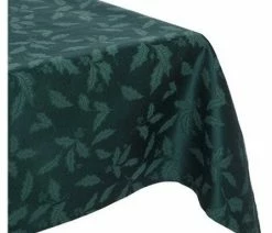 Cheap 🥰 Bardwil Lenox Holly Damask Green 104" Oblong Tablecloth 🥰