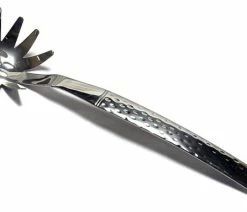 Flash Sale ⌛ Nature Home Decor Stainless Steel Spaghetti Fork With 🔨 Hammered Handle Design 👍
