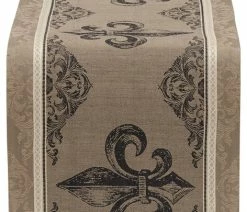 Brand new 😉 Design Imports Fleur De Lis Stripe Jacquard Table Runner 🔔