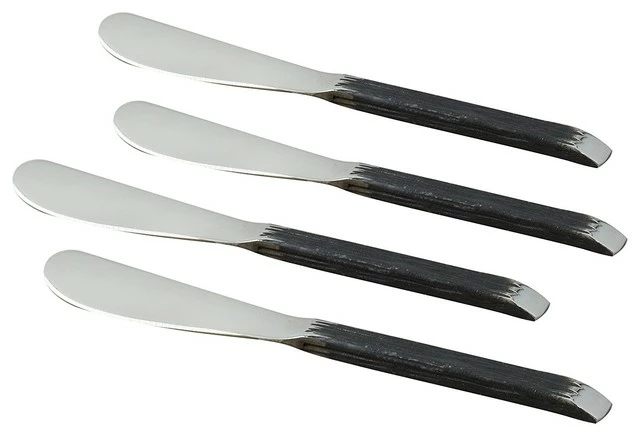 Deals ๐ฏ Elegance Gibraltar Pate Knives Set, Tone Black Matte And Stainless Steel, Set Of 4 ๐ 1 Deals ๐ฏ Elegance Gibraltar Pate Knives Set, Tone Black Matte And Stainless Steel, Set Of 4 ๐