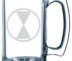 Hot Sale 🔔 Etched Laser Art United States Army 7th Infantry Division Etched 25oz. Libbey Sports Beer Mug ⭐