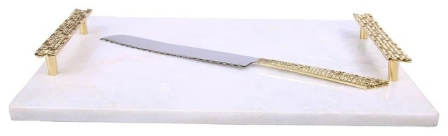 Best Sale ๐ Classic Touch Decor Classic Touch White Marble Challah Tray With Mosaic Handles ๐ 1 Best Sale ๐ Classic Touch Decor Classic Touch White Marble Challah Tray With Mosaic Handles ๐