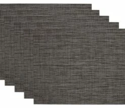 Cheap 🤩 Design Imports Gray Tonal Tweed Placemat, Set Of 6 🥰