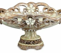 Brand new 🧨 OK Lighting Vintage Rose Fruit Bowl 🔔