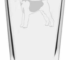 Coupon 🤩 Etched Laser Art Airedale Terrier 🐶 Dog Themed Etched All Purpose 16oz. Libbey Pint Glass 🥰